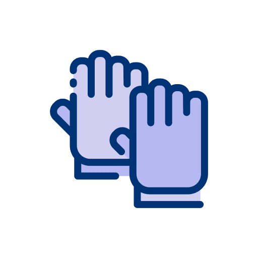 Glove hand glove security icon Glove hand glove security icon