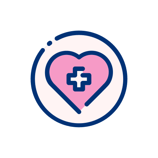 Heart healthcare and medical wellness heart icon Heart healthcare and medical wellness heart icon