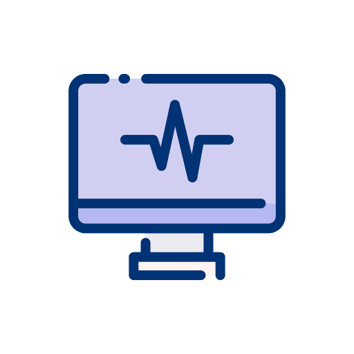 Monitor healthcare and medical technology heartbeats icon Monitor healthcare and medical technology heartbeats icon