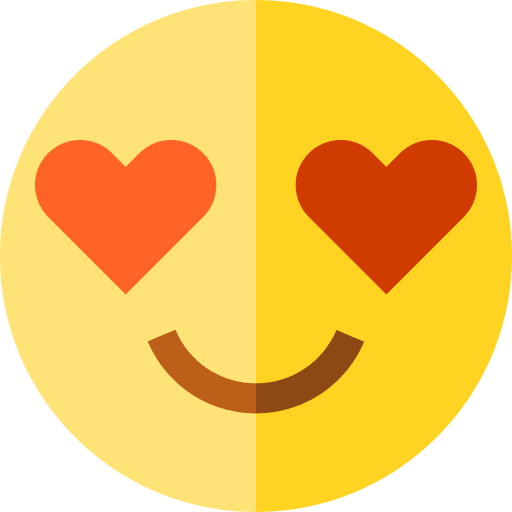 In love smileys feelings emoji icon In love smileys feelings emoji icon