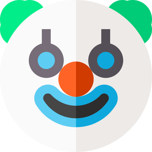 Clown emoji emoticon smiley icon Clown emoji emoticon smiley icon