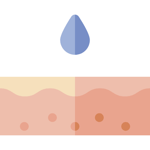 Hydration moisturizer epidermis hydratation icon