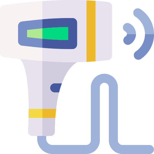 Laser beauty depilating cosmetology icon