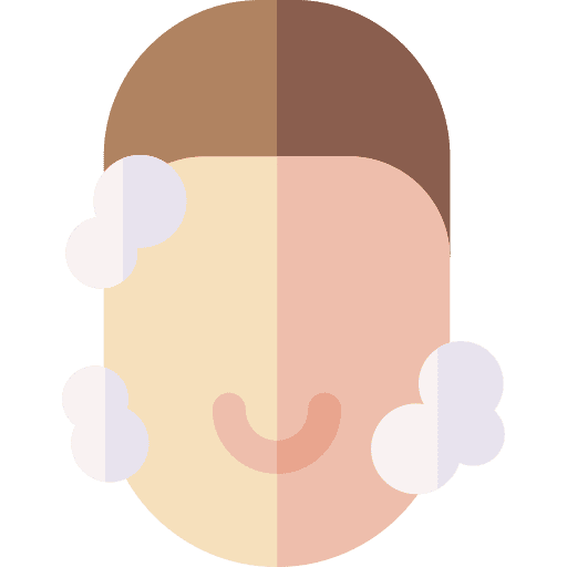 Face wellness washing wash icon Face wellness washing wash icon