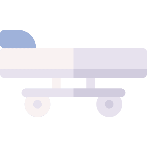 Hospital gurney stretcher medical icon Hospital gurney stretcher medical icon