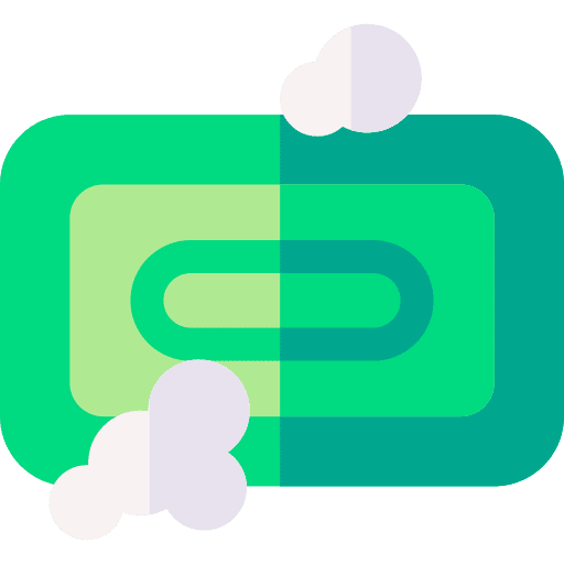 Soap clean bar soap bubbles icon Soap clean bar soap bubbles icon