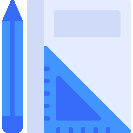 Learning material school material learning material ruler icon