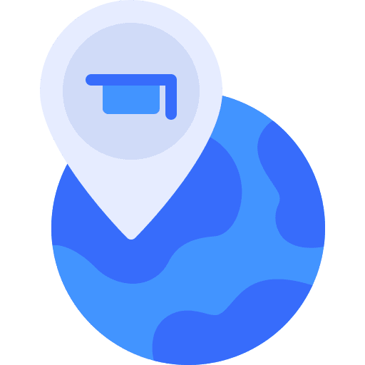 Pin elearning mortarboard maps and location icon Pin elearning mortarboard maps and location icon