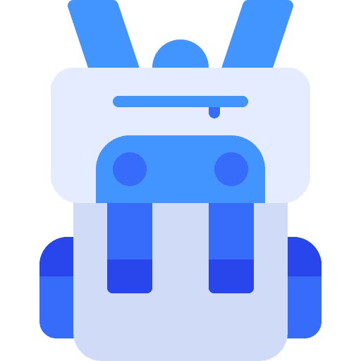 School bag backpack baggage fashion icon School bag backpack baggage fashion icon