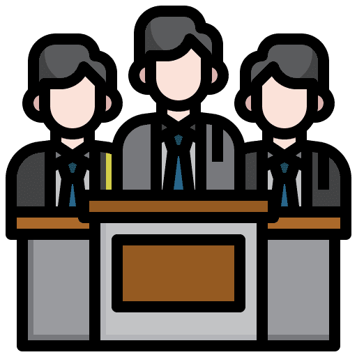 Lawyer trial avatar law icon