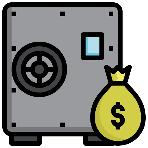 Safe box savings save money safe box icon Safe box savings save money safe box icon