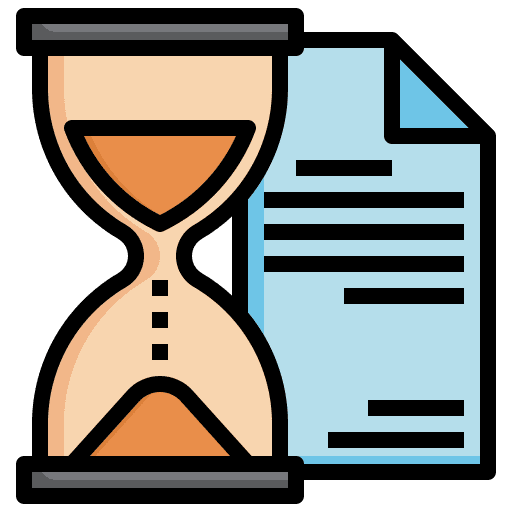 Time waiting list time and date sand clock icon Time waiting list time and date sand clock icon