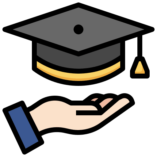 Graduation study mortarboard graduation cap icon