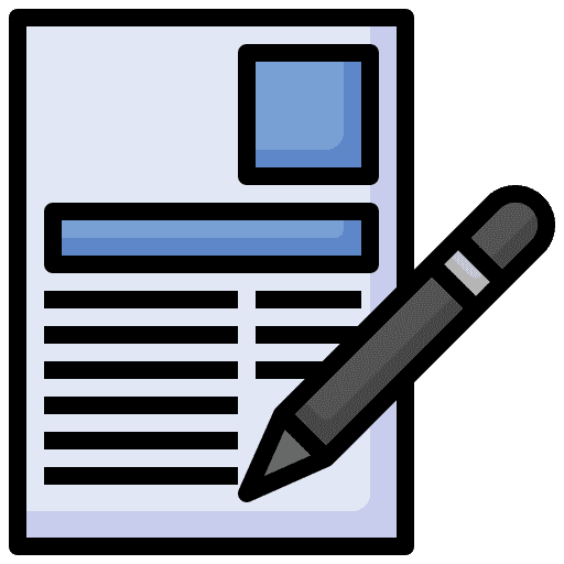 Exam pen quiz exam icon