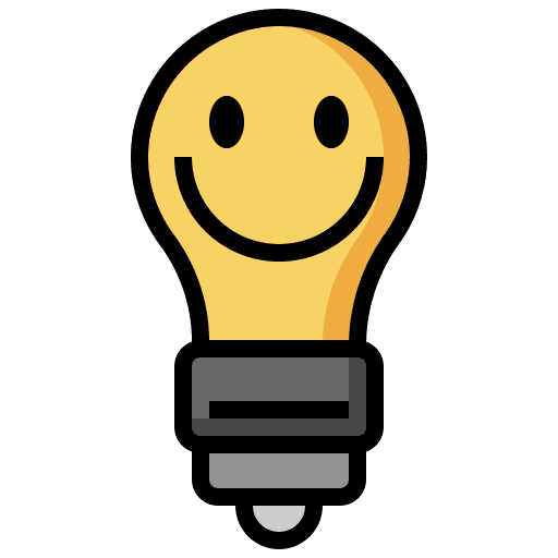 Idea idea positive smiley icon Idea idea positive smiley icon