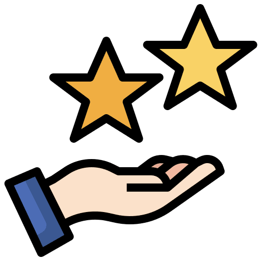Star rating marketing customer review icon Star rating marketing customer review icon