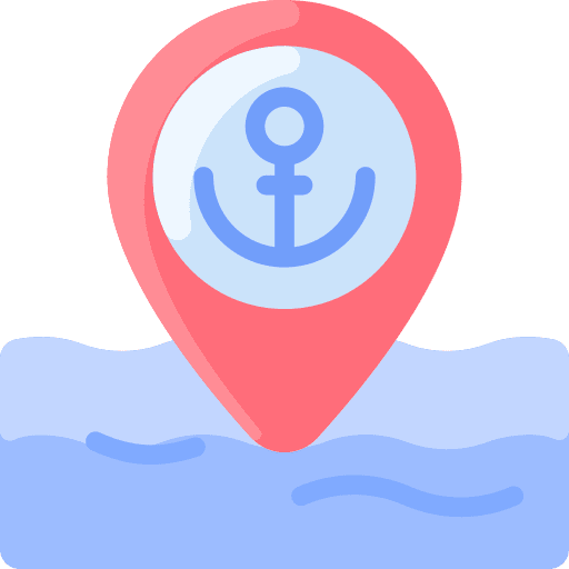 Location anchor pier maps and location icon Location anchor pier maps and location icon