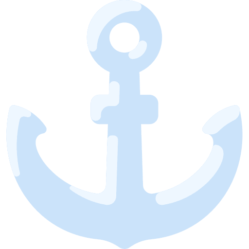Ship anchor tool transportation navigation icon