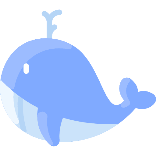 Whale whale marine mammal icon
