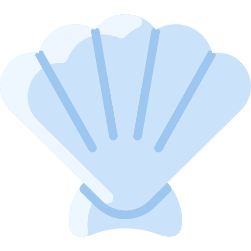 Clam shell sea life clam icon Clam shell sea life clam icon