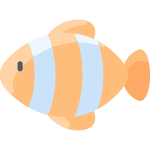 Dolly fish sea life aquarium clown fish icon Dolly fish sea life aquarium clown fish icon