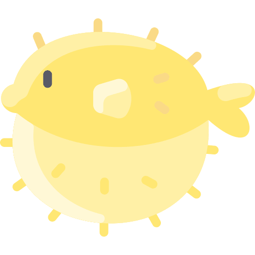 Puffer fish sea life animals aquatic icon Puffer fish sea life animals aquatic icon