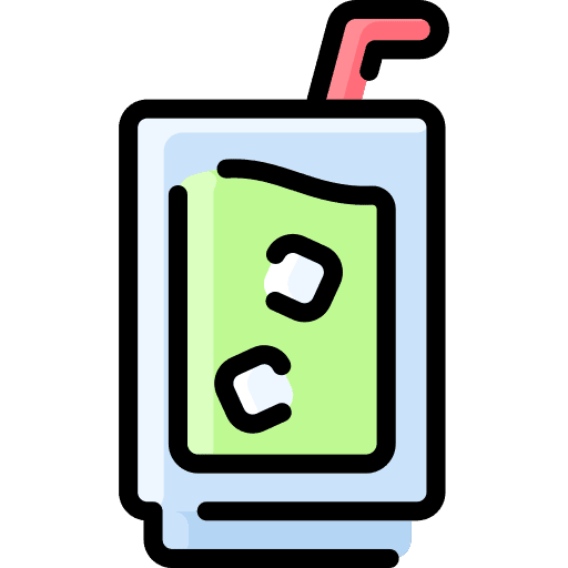 Drink beverage straw food and restaurant icon