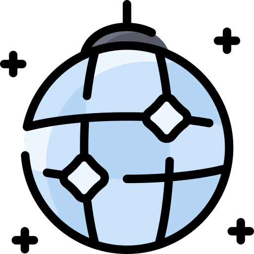 Mirror ball mirror ball celebration party icon