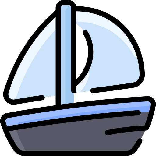 Sailboat sea sailboat ship icon