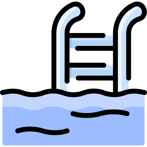 Pool ladder holidays swimming pool icon