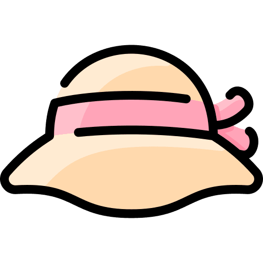 Sun hat fashion pamela hat accessory icon