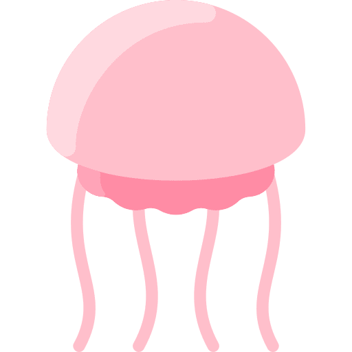 Jellyfish sea life animals aquatic icon