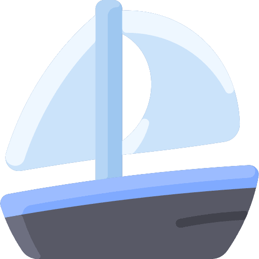 Sailboat yatch sailboat sea icon