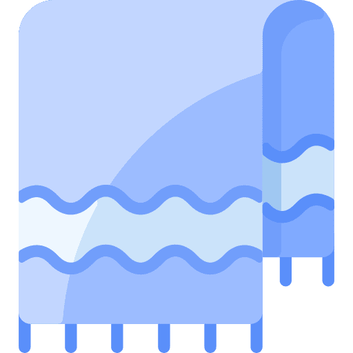 Towel dry wellness bathroom icon