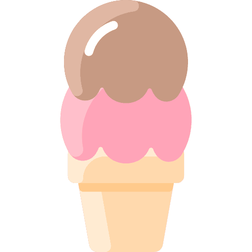 Ice cream food and restaurant summertime dessert icon Ice cream food and restaurant summertime dessert icon