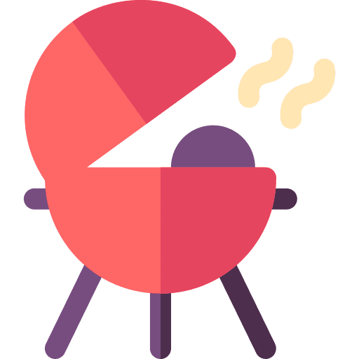 Barbeque food roasted chicken barbeque icon