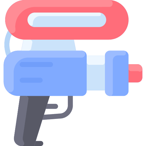 Water gun kid and baby childhood water gun icon Water gun kid and baby childhood water gun icon