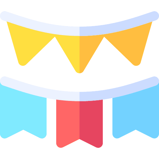 Garlands celebration garlands birthday and party icon Garlands celebration garlands birthday and party icon