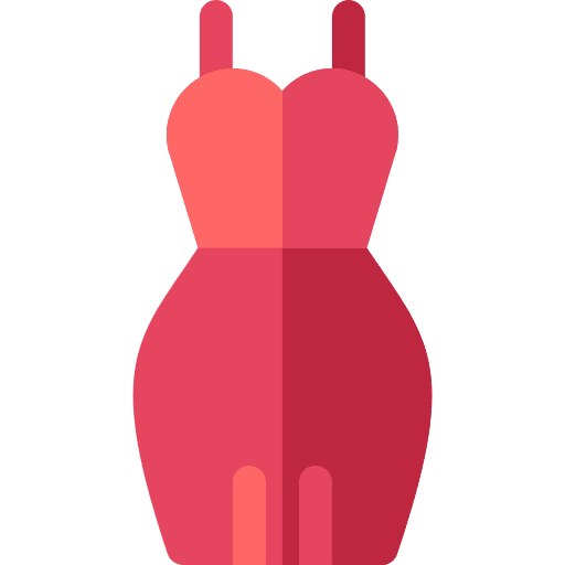 Dress femenine dress elegant icon Dress femenine dress elegant icon