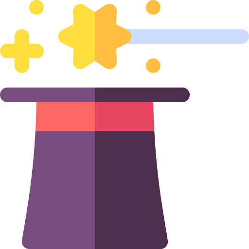 Magic hat hat magician wand icon Magic hat hat magician wand icon