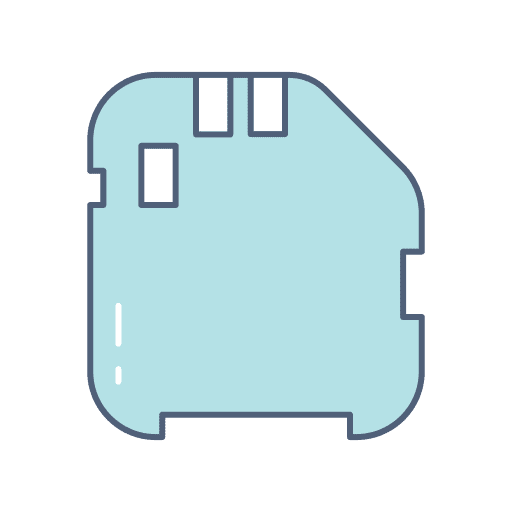 Micro sd multimedia gadget electronics icon