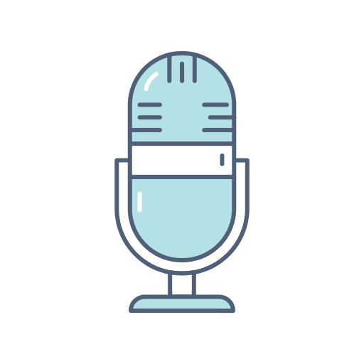 Microphone electronics multimedia gadget icon
