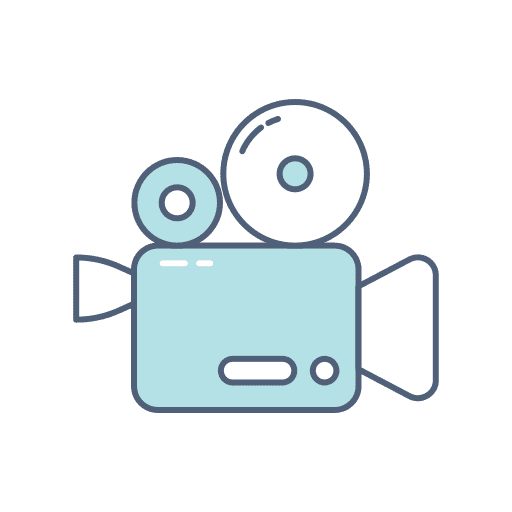 Movie camera multimedia entertainment hobbies and free time icon