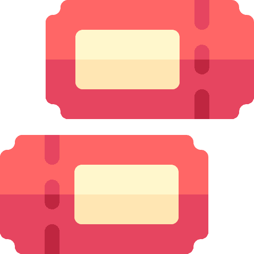 Tickets theater entertainment validating ticket icon Tickets theater entertainment validating ticket icon