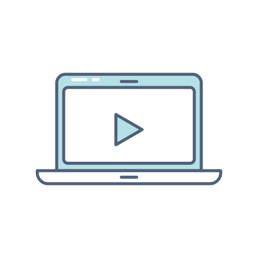 Video player gadget video player technology icon