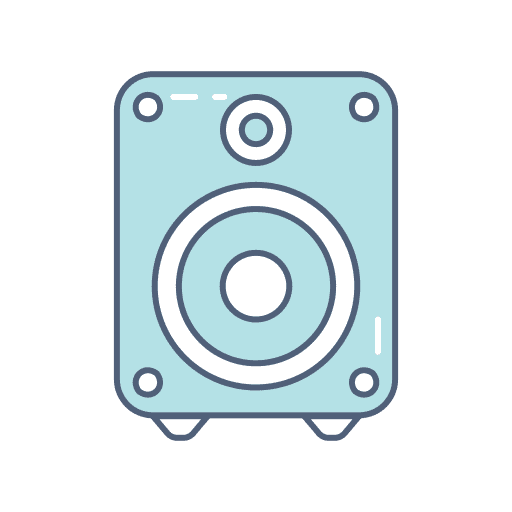Loud speaker entertainment technology multimedia icon Loud speaker entertainment technology multimedia icon