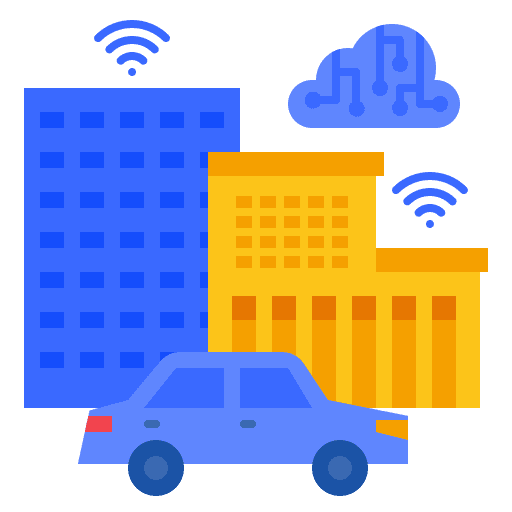 Smart city workplace smart city wifi connection icon Smart city workplace smart city wifi connection icon