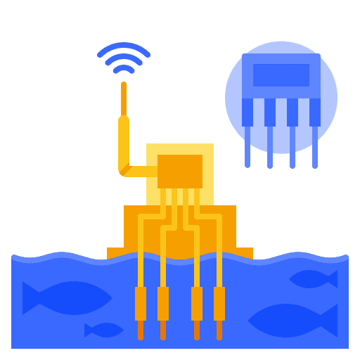 Water quality fish ecology and environment enviroment icon