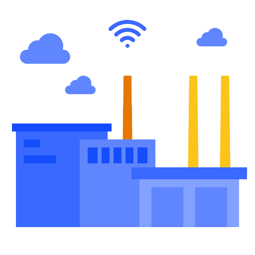 Factory internet factory quality icon Factory internet factory quality icon