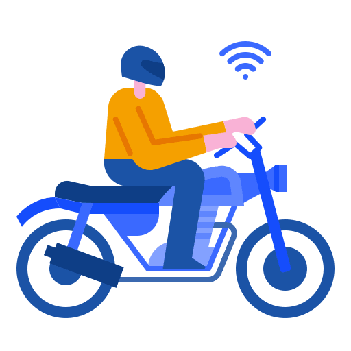 Motorcycle lifestyle smart internet of things icon Motorcycle lifestyle smart internet of things icon
